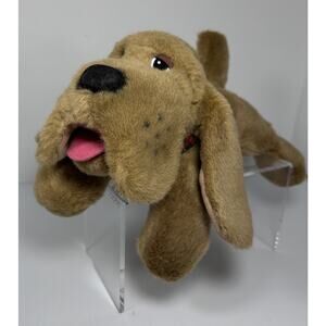 Vtg Aurora Harry The Hound Tushies Flopsie Plush Stuffed Freckles Jowels 12"